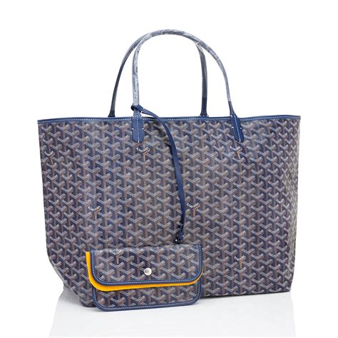 blue goyard|Goyard blue tote bag.